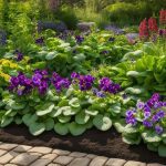 violet companion plants