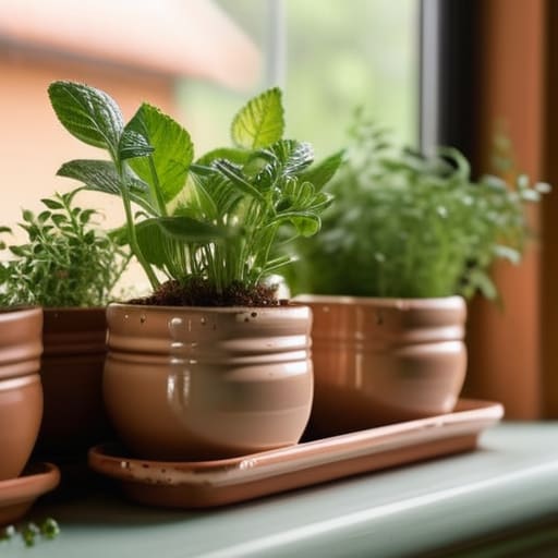 The Gourmet Herb Window Garden DIY setup.