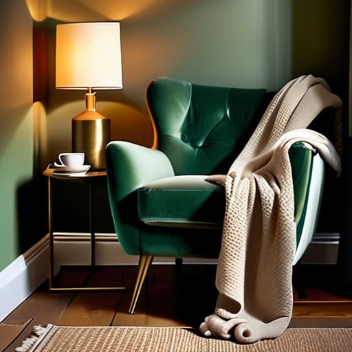 Cozy The Velvet Armchair Corner setup.
