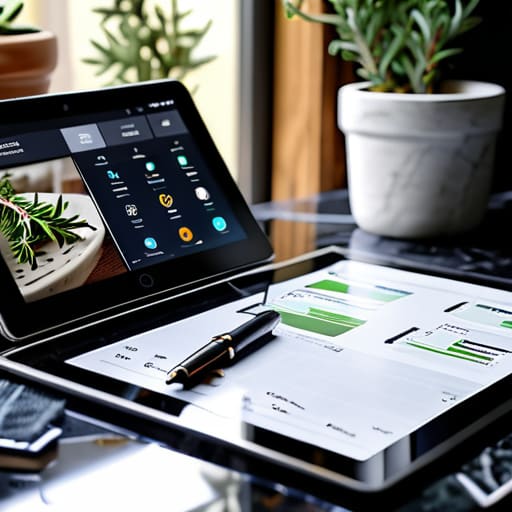 Tablet acting as Your Digital Sous-Chef.