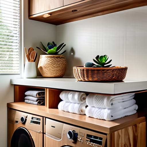 Laundry room organization ideas for small spaces.