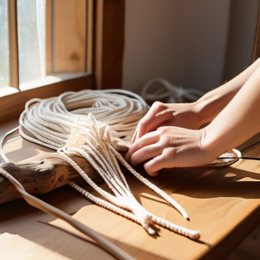 DIY macrame for beginners wall hanging project.