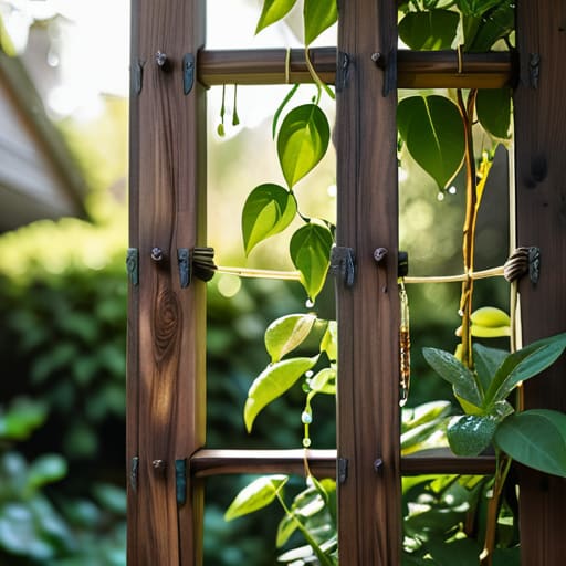 How to build a garden trellis.